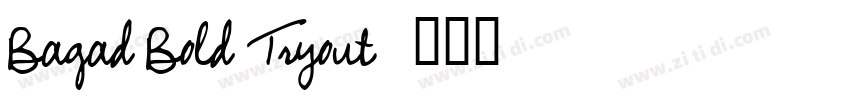 Bagad Bold Tryout字体转换